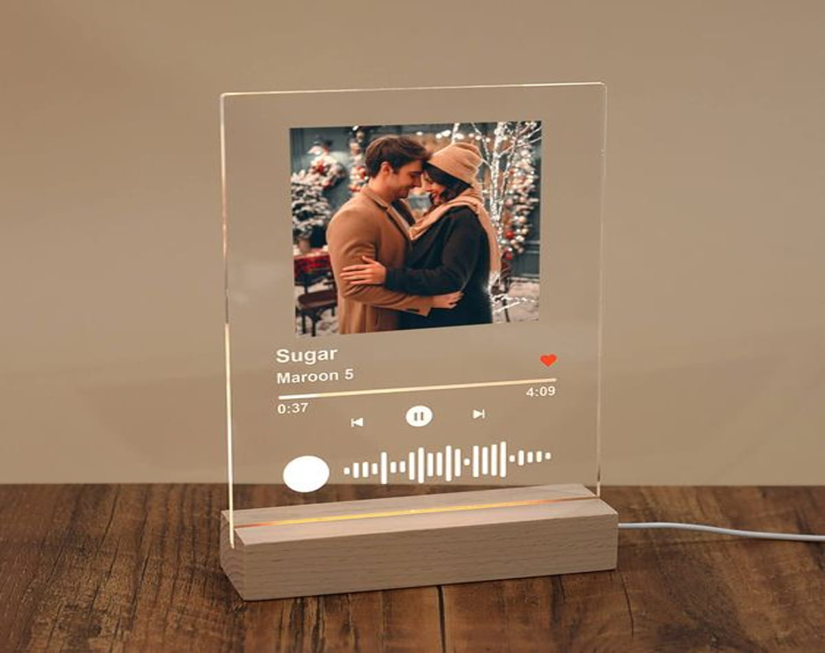 Personalized Acrylic Song with Photo for gift