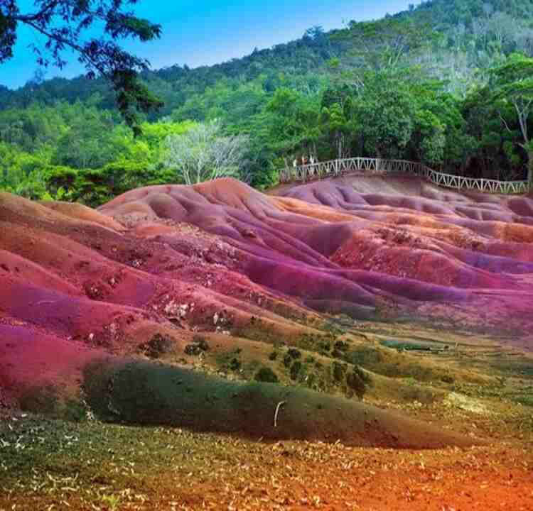 An image of Seven Colored Earth in Mauritius